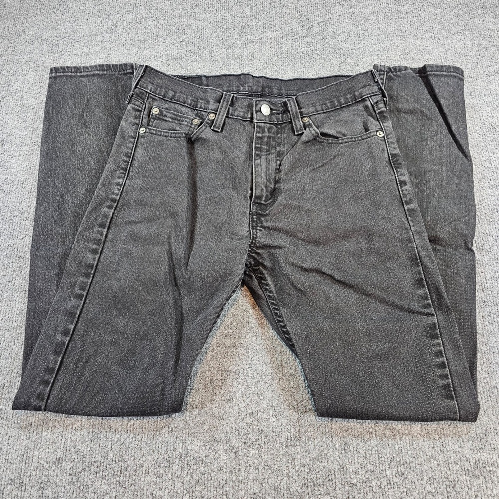 Levi's 510 Mens 30x30 (30x32 Tag) Black Skinny Fit Denim Jeans Casual Streetwear